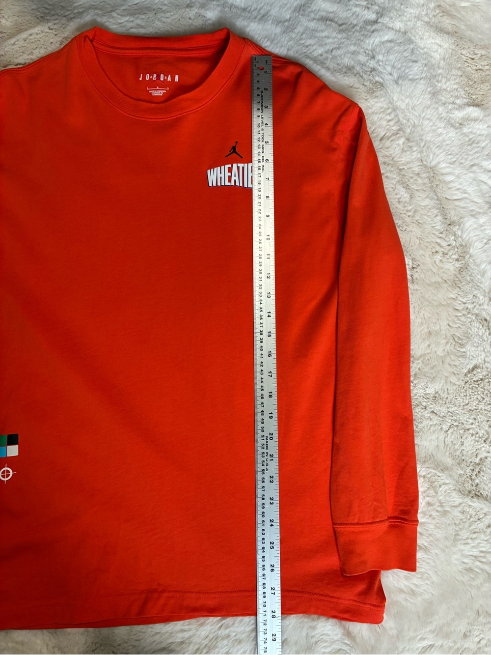 Jordan - Air Jordan Wheaties Flight MVP 85 Top 'Rush Orange Long Sleeve Shirt - Picture 5 of 9